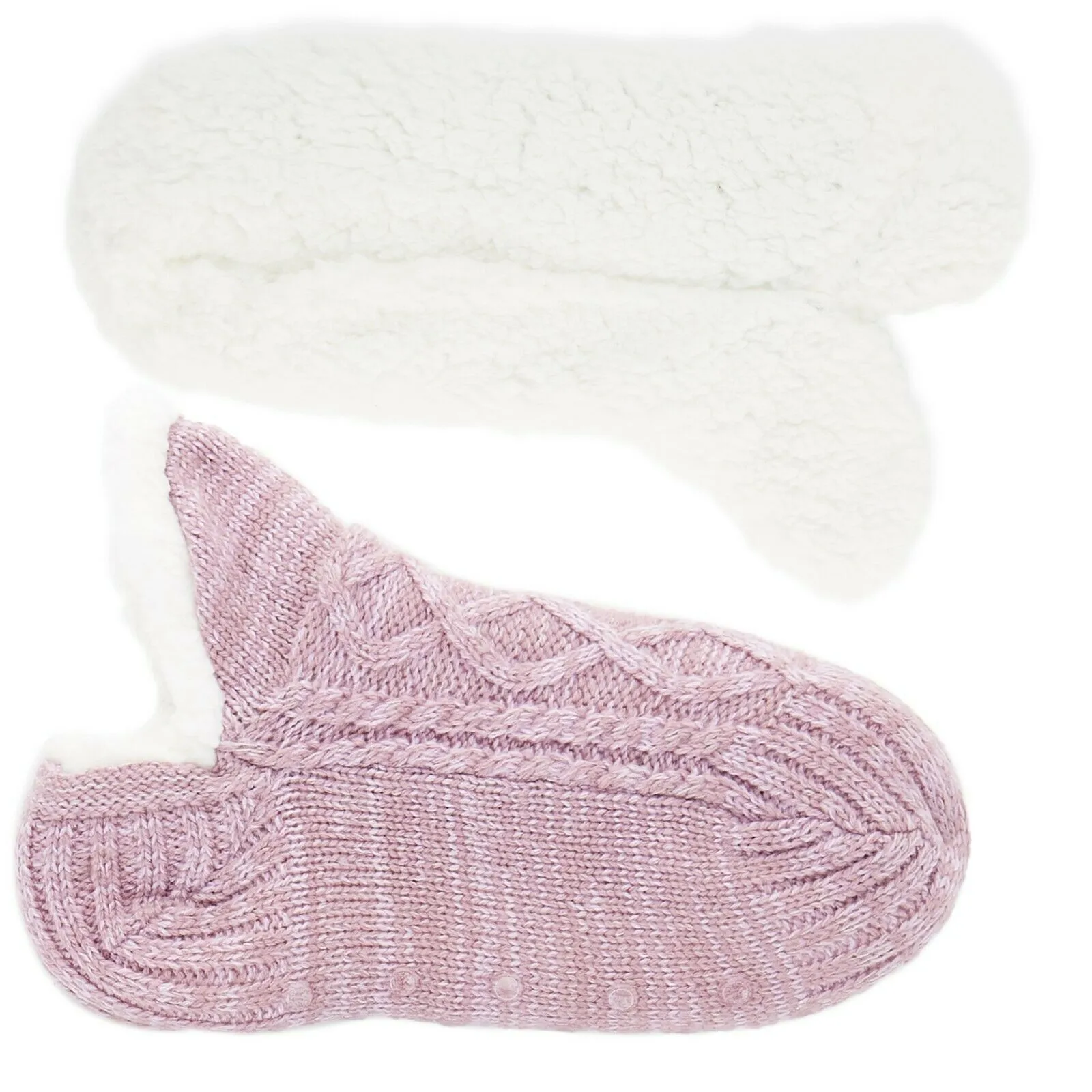 CityComfort Women Slipper Socks, Fluffy And Warm Fleece Lined Anti Slip Socks