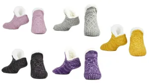 CityComfort Women Slipper Socks, Fluffy And Warm Fleece Lined Anti Slip Socks