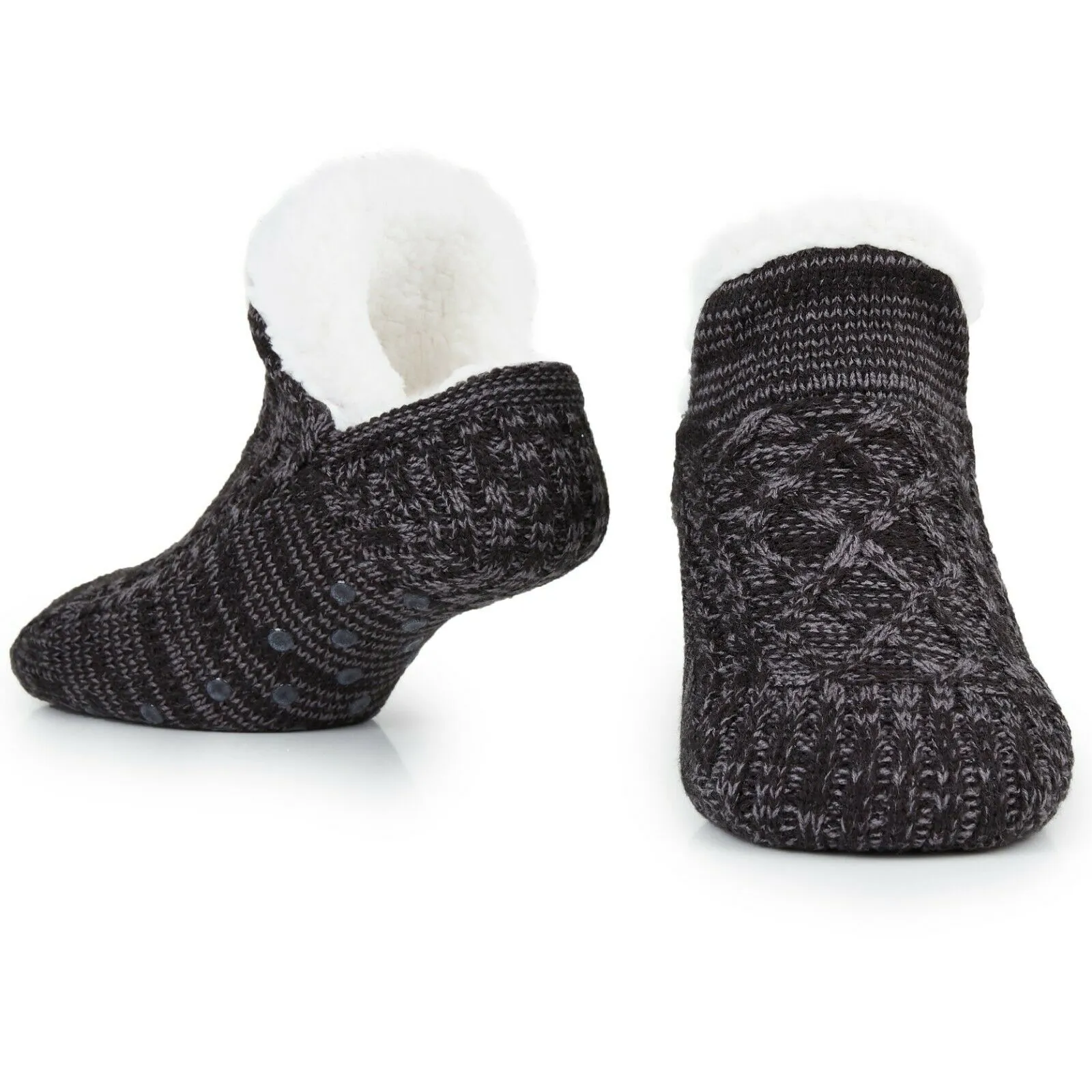 CityComfort Women Slipper Socks, Fluffy And Warm Fleece Lined Anti Slip Socks
