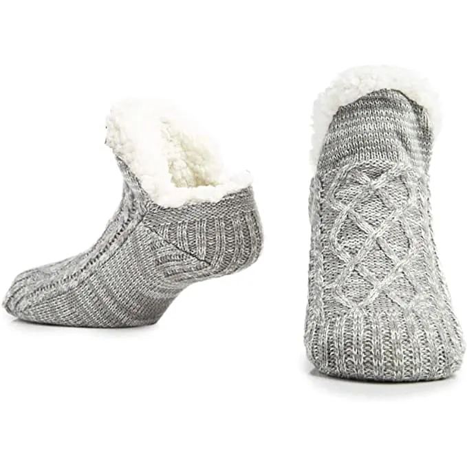 CityComfort Women Slipper Socks, Fluffy And Warm Fleece Lined Anti Slip Socks
