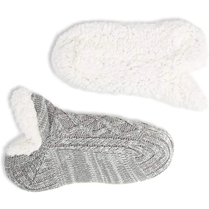 CityComfort Women Slipper Socks, Fluffy And Warm Fleece Lined Anti Slip Socks