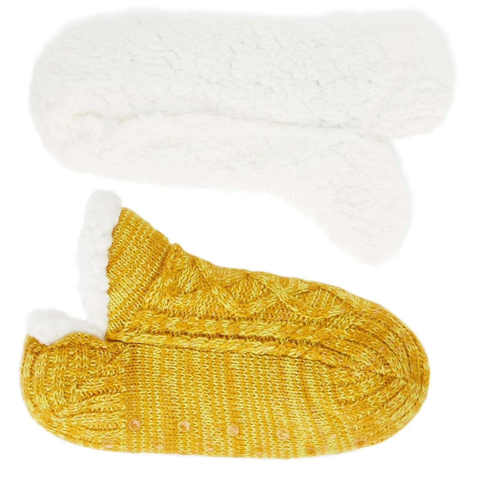 CityComfort Women Slipper Socks, Fluffy And Warm Fleece Lined Anti Slip Socks