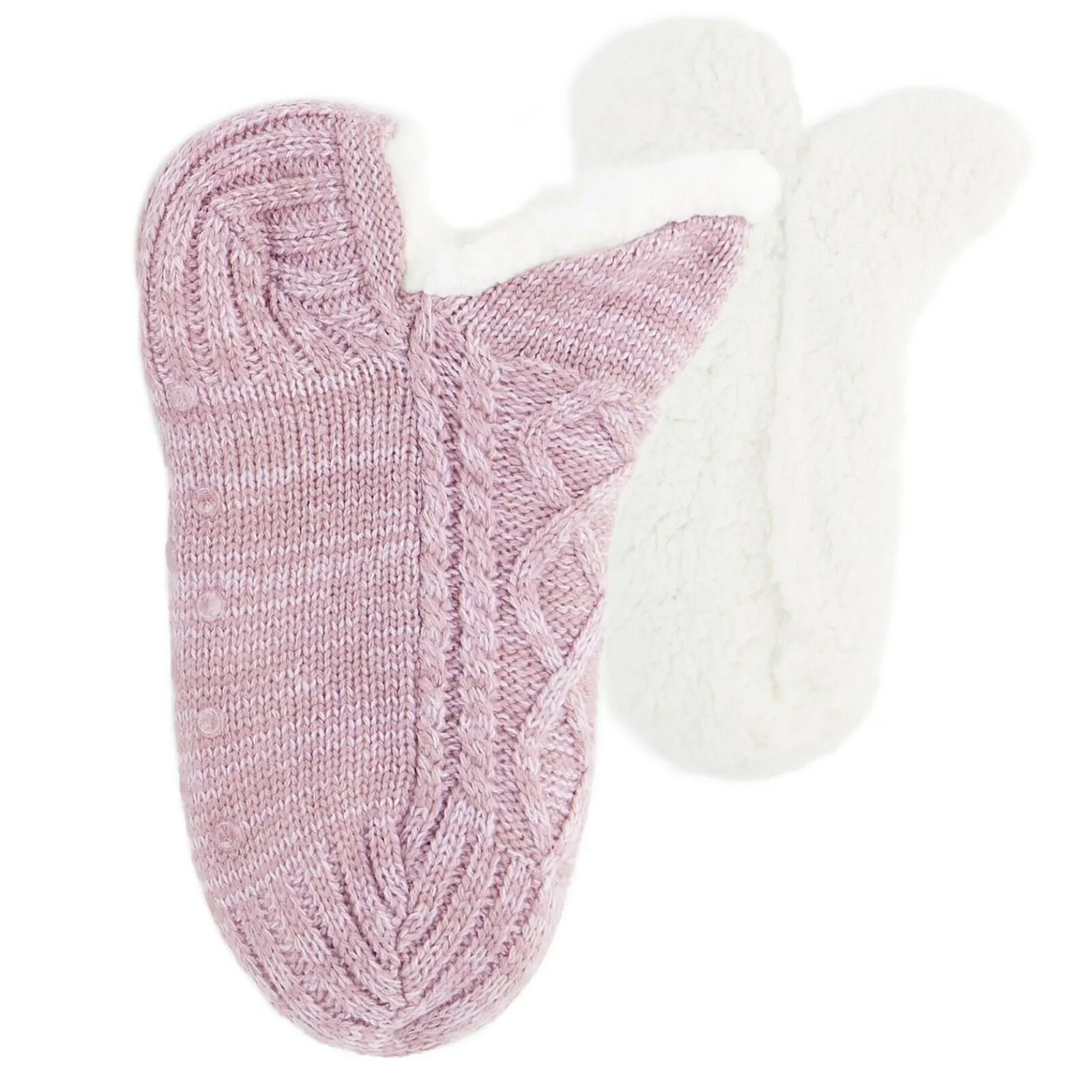 CityComfort Women Slipper Socks, Fluffy And Warm Fleece Lined Anti Slip Socks