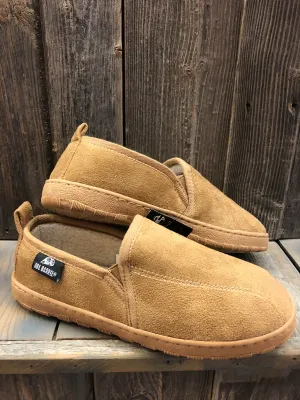 CLZ5791808-8-Brown Slippers Dble Barrel Fleece Lined