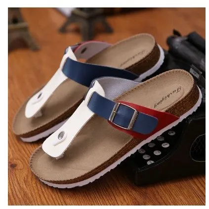 Cork slippers men's sandals