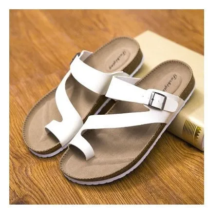 Cork slippers men's sandals