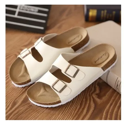 Cork slippers men's sandals