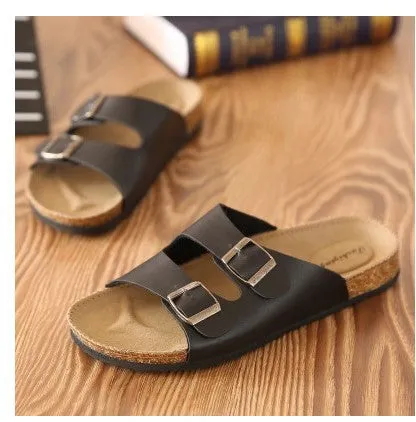 Cork slippers men's sandals