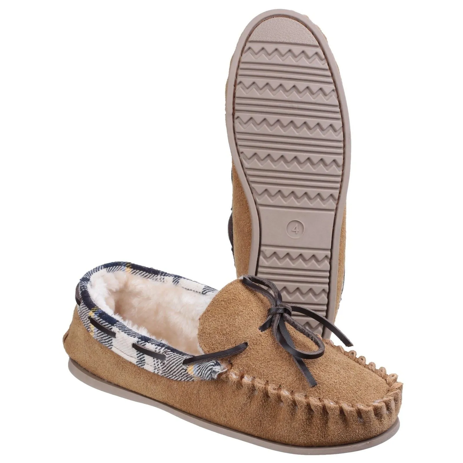 Cotswold Kilkenny Suede Women's Tan Slippers
