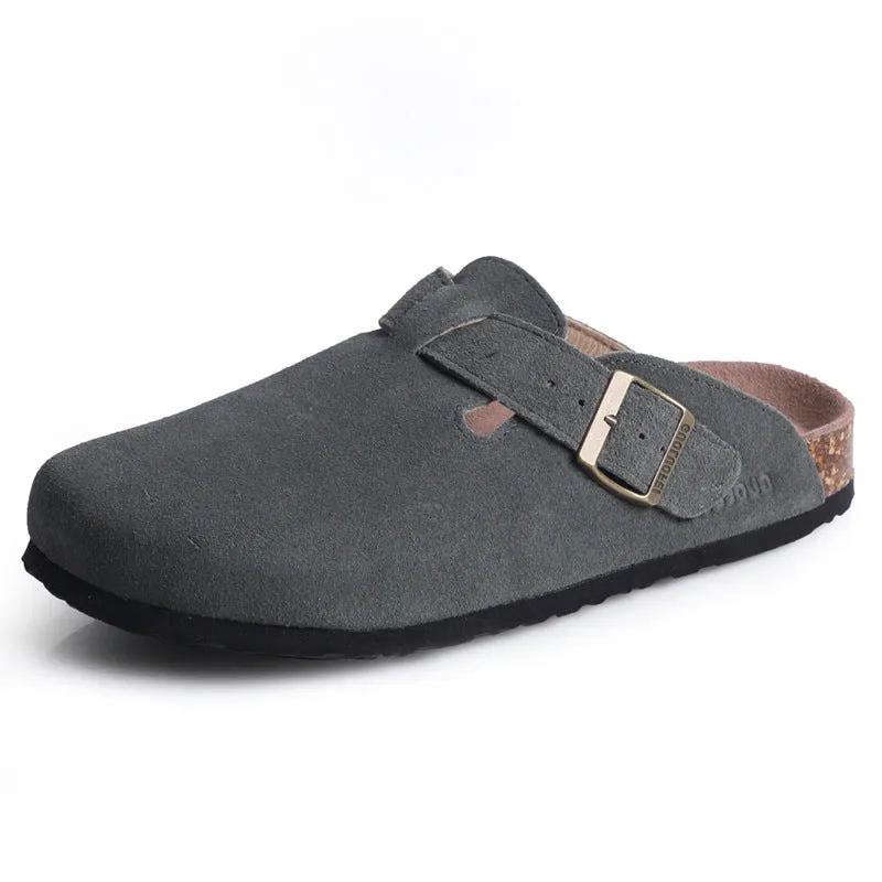 Couples' Cork Slippers Women's Large Size Without Heel