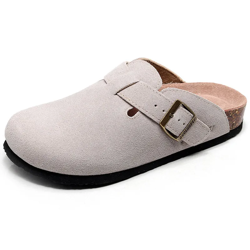 Couples' Cork Slippers Women's Large Size Without Heel