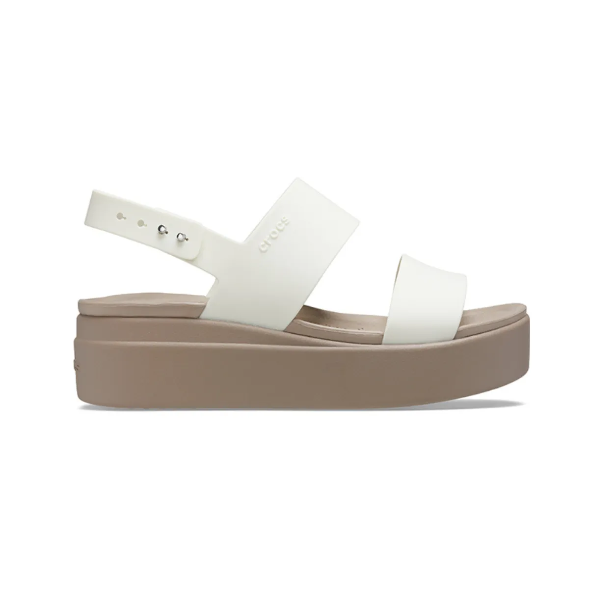 Crocs Brooklyn Low Wedge Women Sandals - Oyster