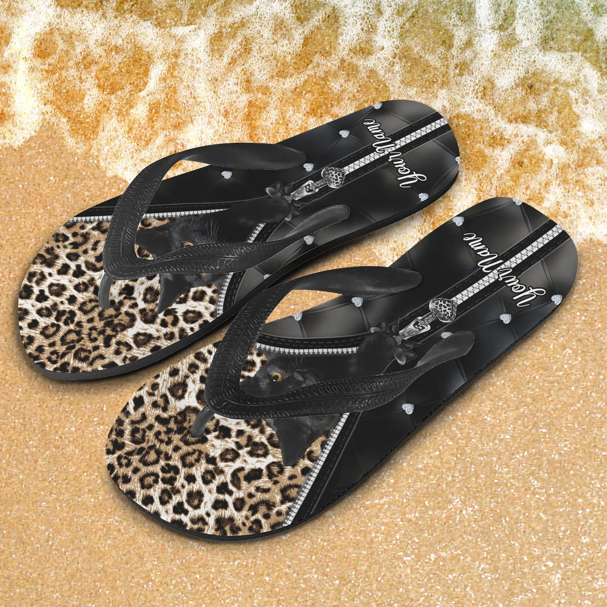 Custom Flip Flops - Cat - Fuly 8