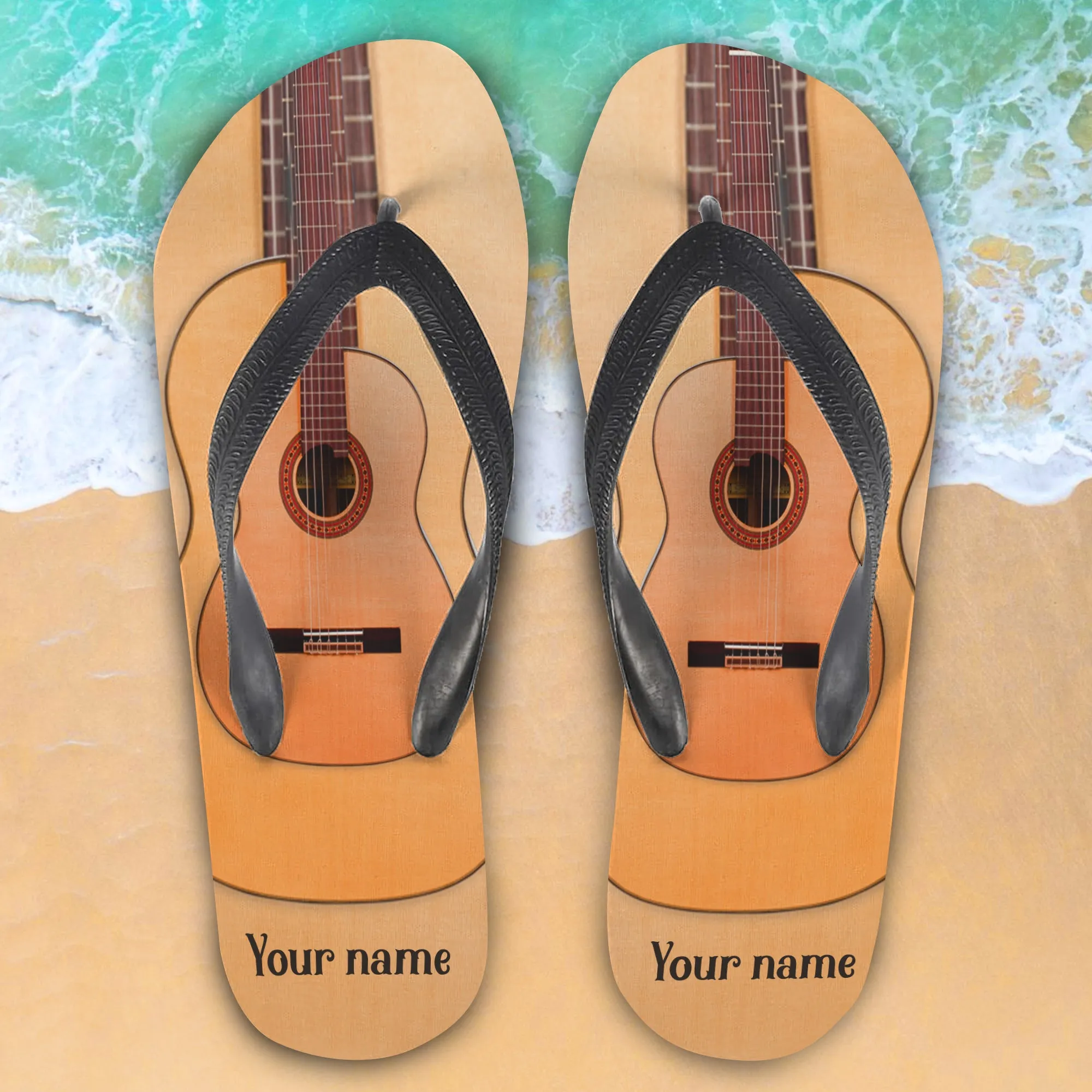 Custom Flip Flops - Guitar- CV98