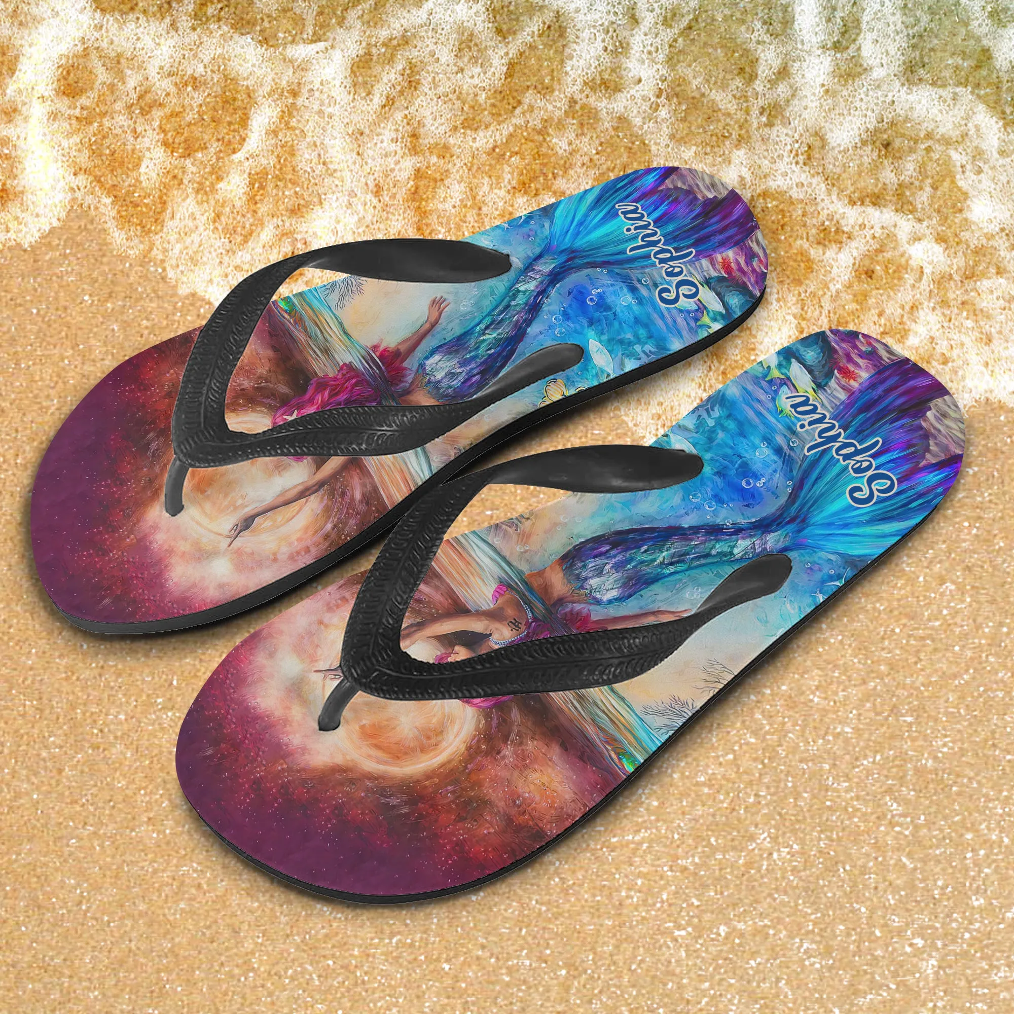 Custom Flip Flops - Mermaid - Fuly 23