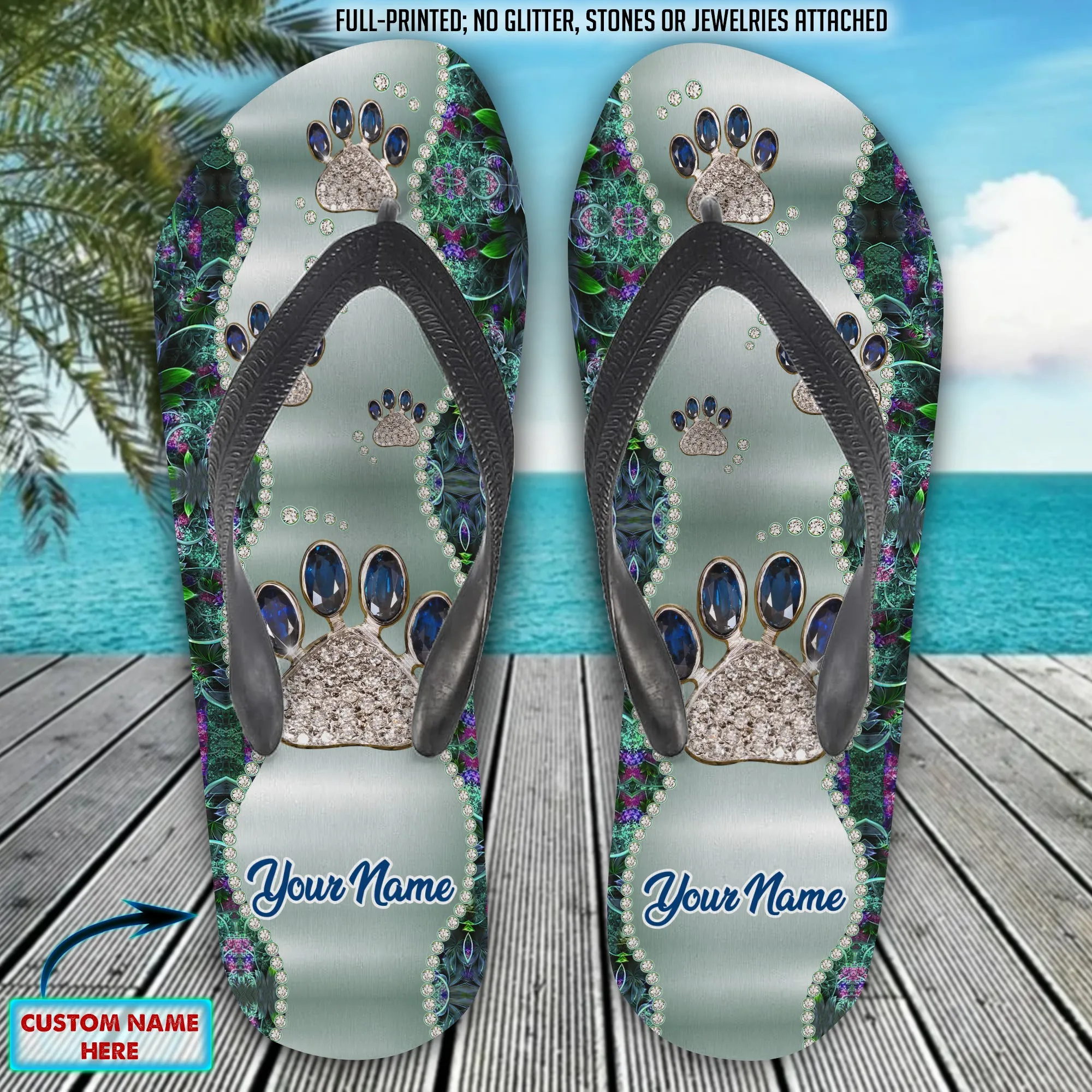 Custom Flip Flops - Paw Paw - PT97 41