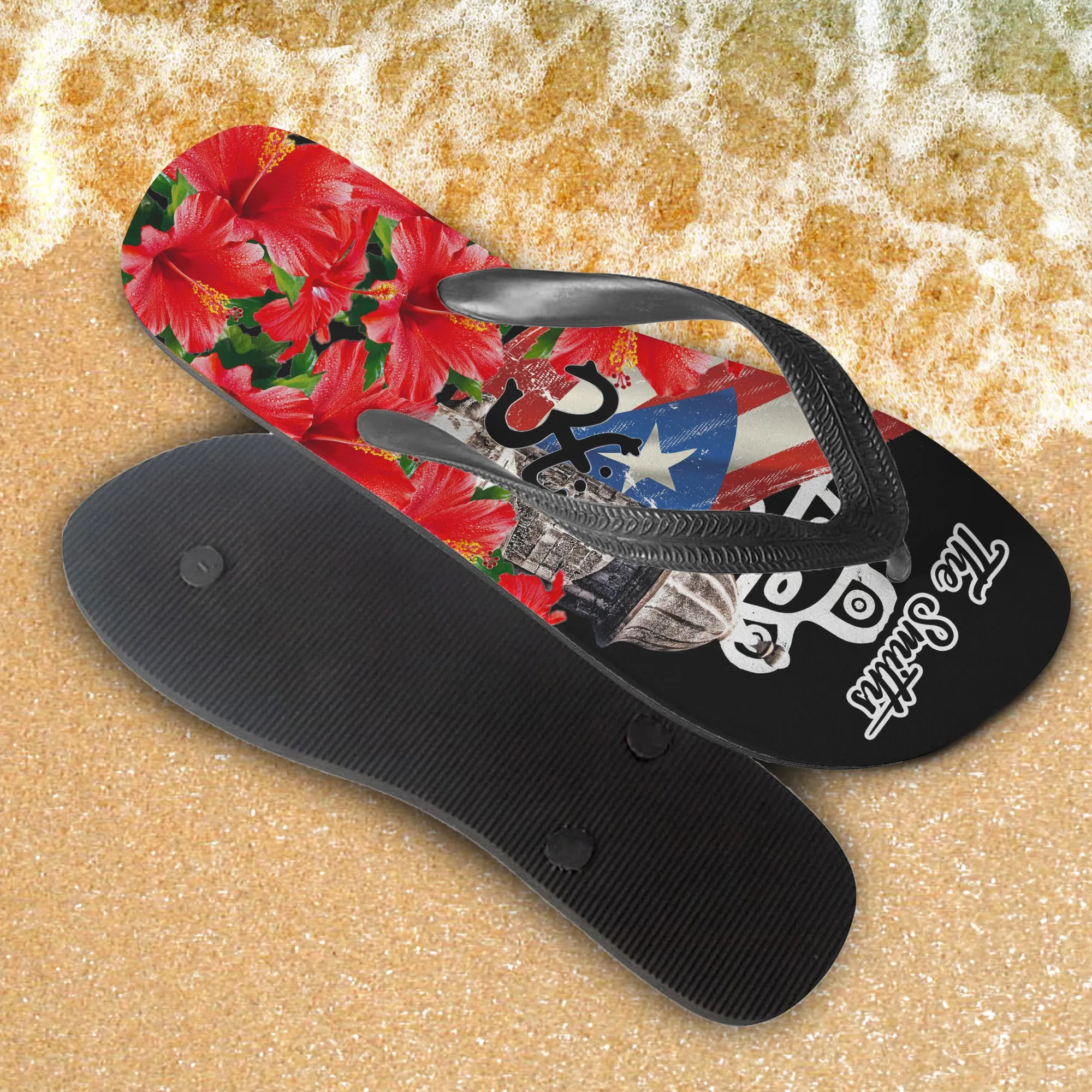 Custom Flip Flops - Puerto Rico - Fuly 25