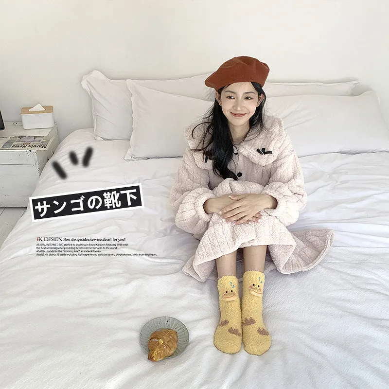 Cute Coral Fleece Socks