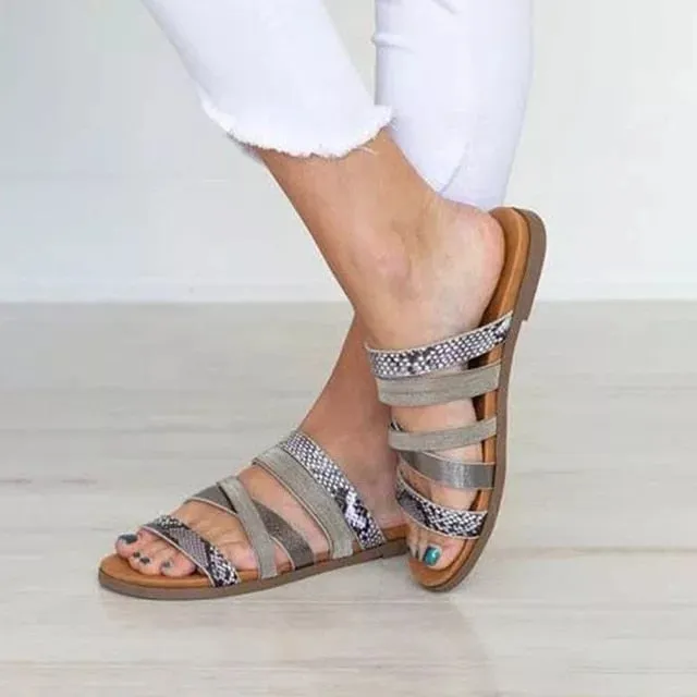 Daisy Slip-On Open Toe Slippers