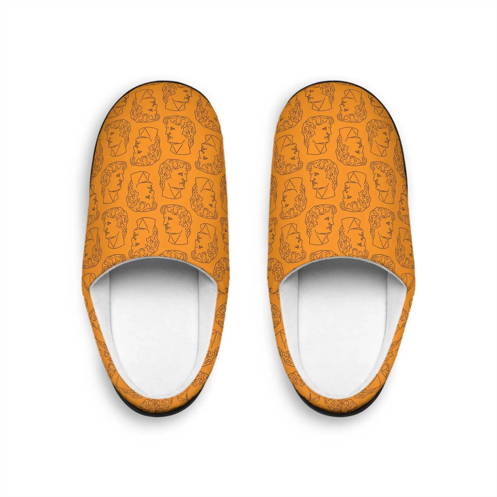 David Bust Orange Women's Indoor Slippers