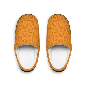 David Bust Orange Women's Indoor Slippers