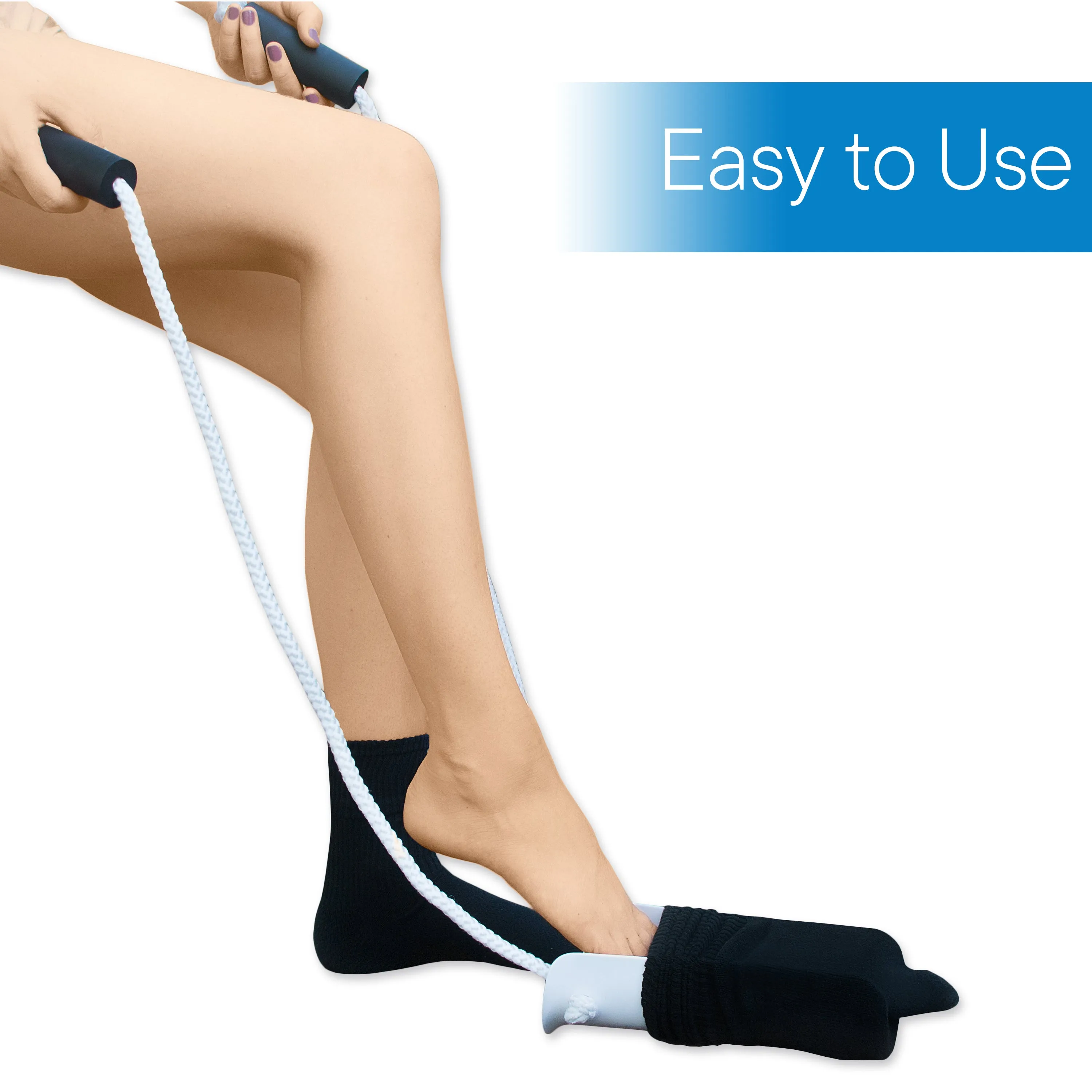 Deluxe Sock Aid with Foam Handles