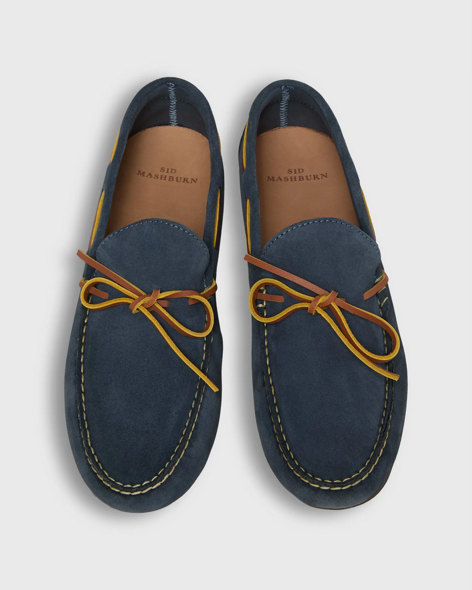 Driving Moccasin in Pacific Blue Suede