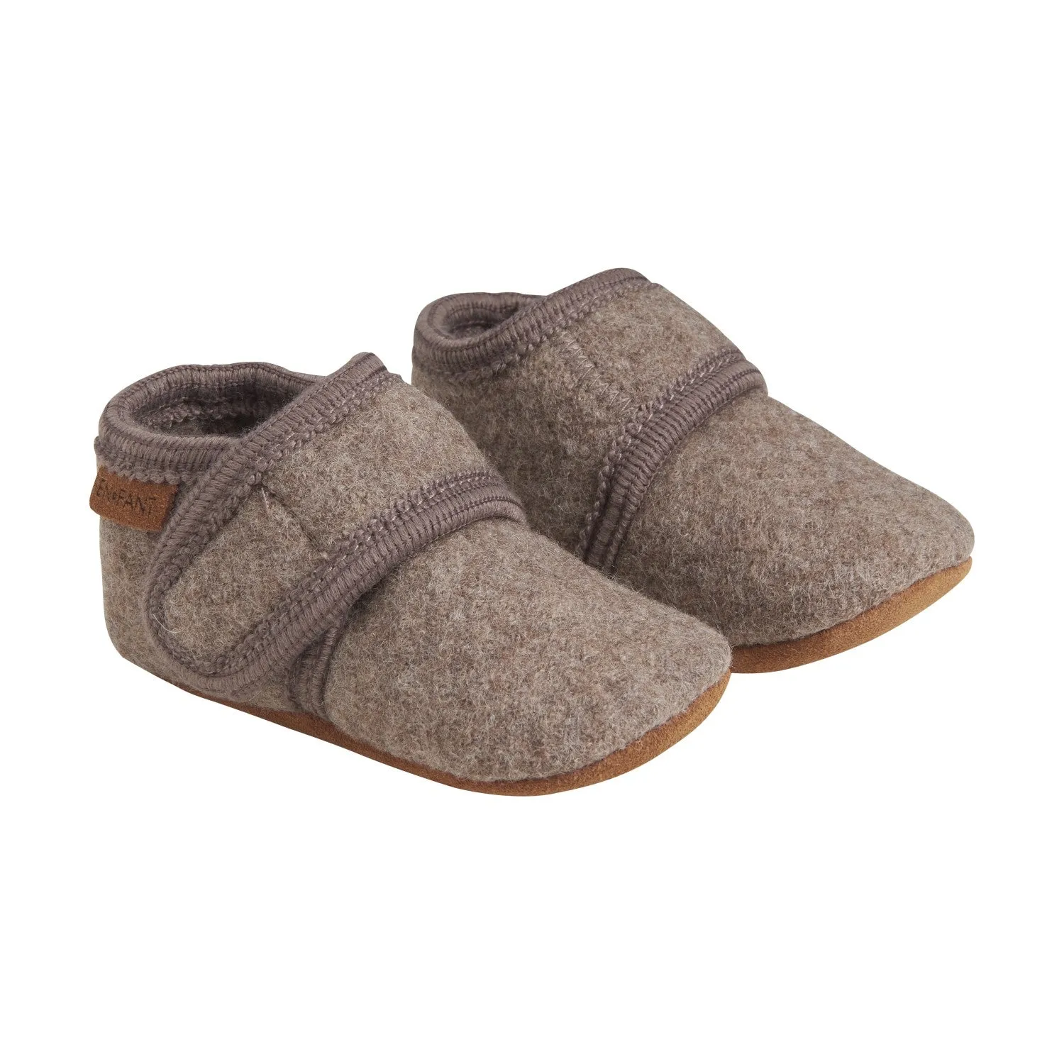 En Fant Wool Slippers - Walnut