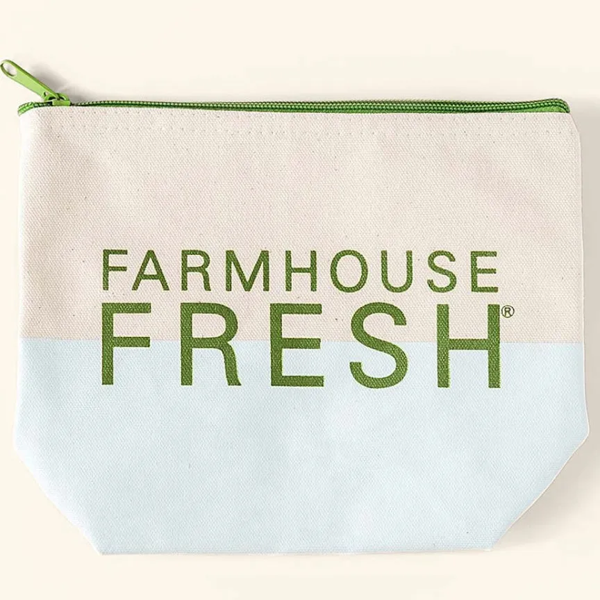 Farmhouse Fresh Velvet Slippers Limited Edition Gift Set ~ Pedi Delight Sampler, Honey Chai Lotion and Cosmetic Bag