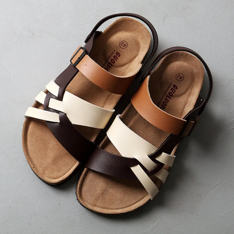 Fashion cork women slippers