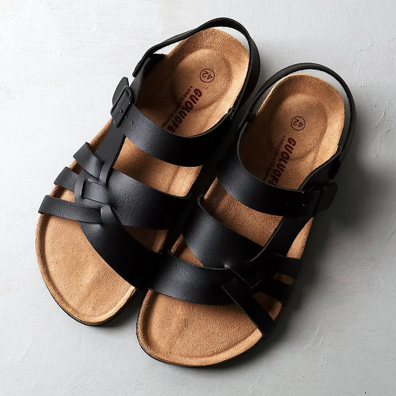 Fashion cork women slippers