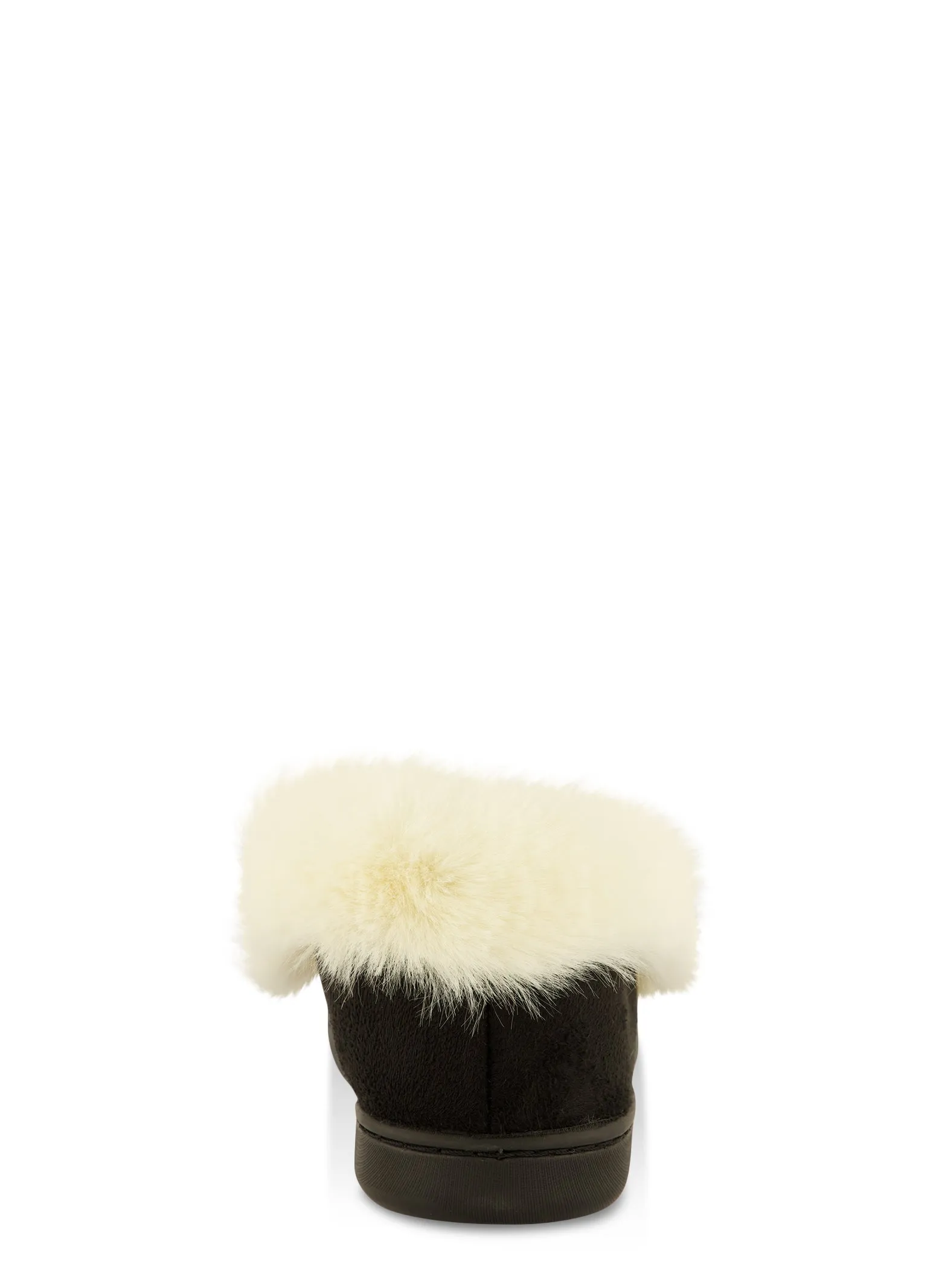 Faux Fur Lined Moccasin Slippers