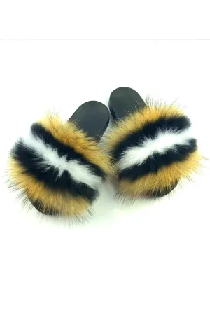 Faux Fur Plush Slippers SH0012