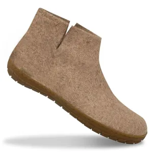 Felted Wool Rubber Sole Boot - Sand