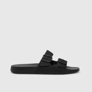 Fit Flops IQ 2Bar Buckle Slide Black GS9-001