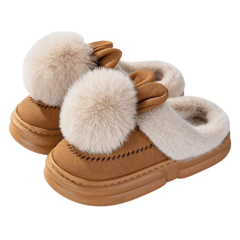 Fluffy Bunny Winter Slippers – Stay Cozy, Stay Cute!