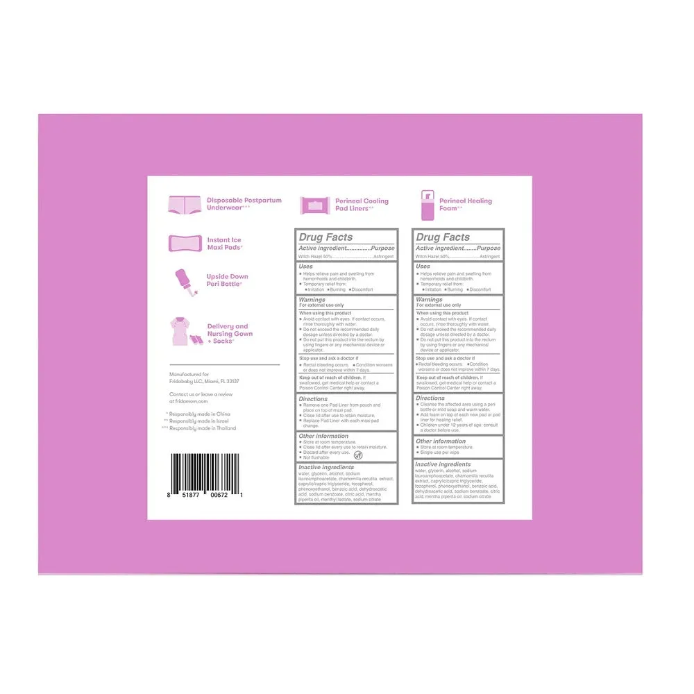 FridaMom Labour & Delivery   Postpartum Recovery Kit
