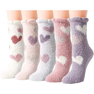 Fuzzy Anti-Slip Socks for Women Girls, Cozy Slipper Socks with Grippers, Functional Slipper Socks, Cozy Gifts For Women, Gifts for Her