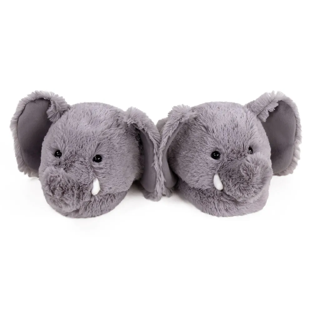 Fuzzy Elephant Slippers