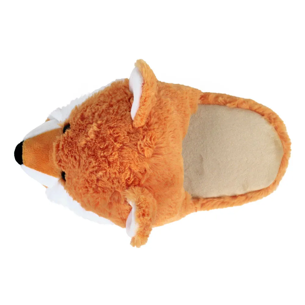 Fuzzy Fox Slippers