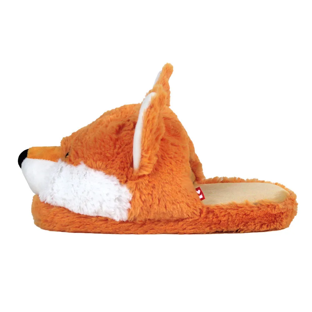 Fuzzy Fox Slippers