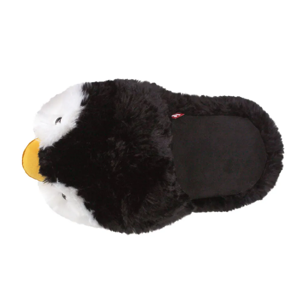 Fuzzy Penguin Slippers