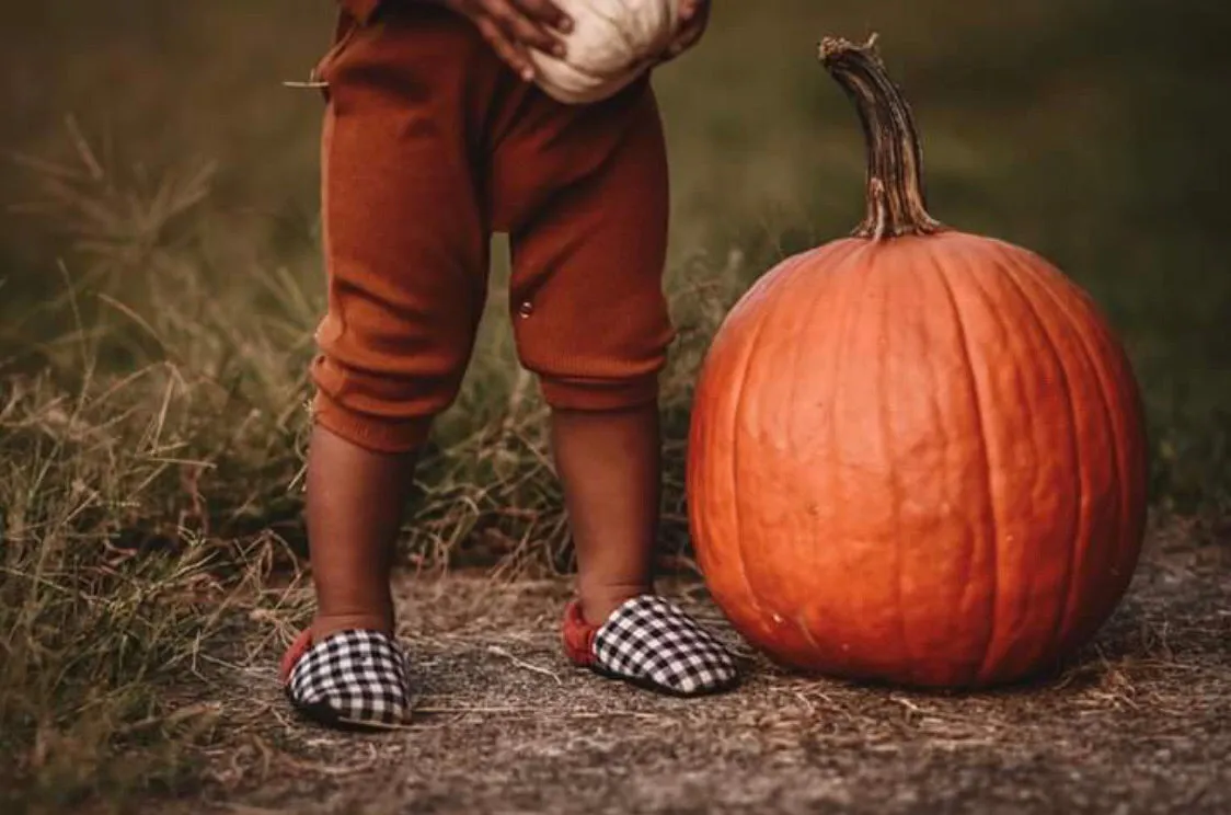 Gingham Rust Moccs