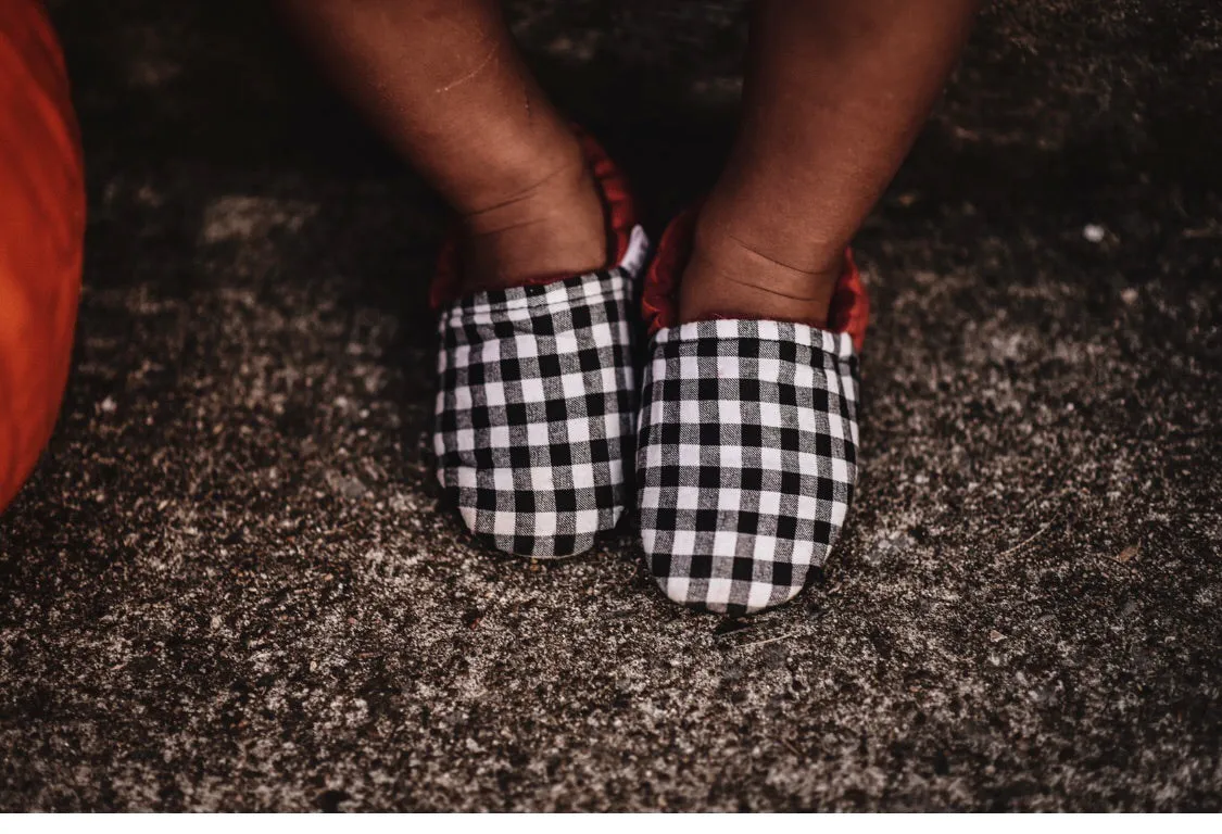 Gingham Rust Moccs