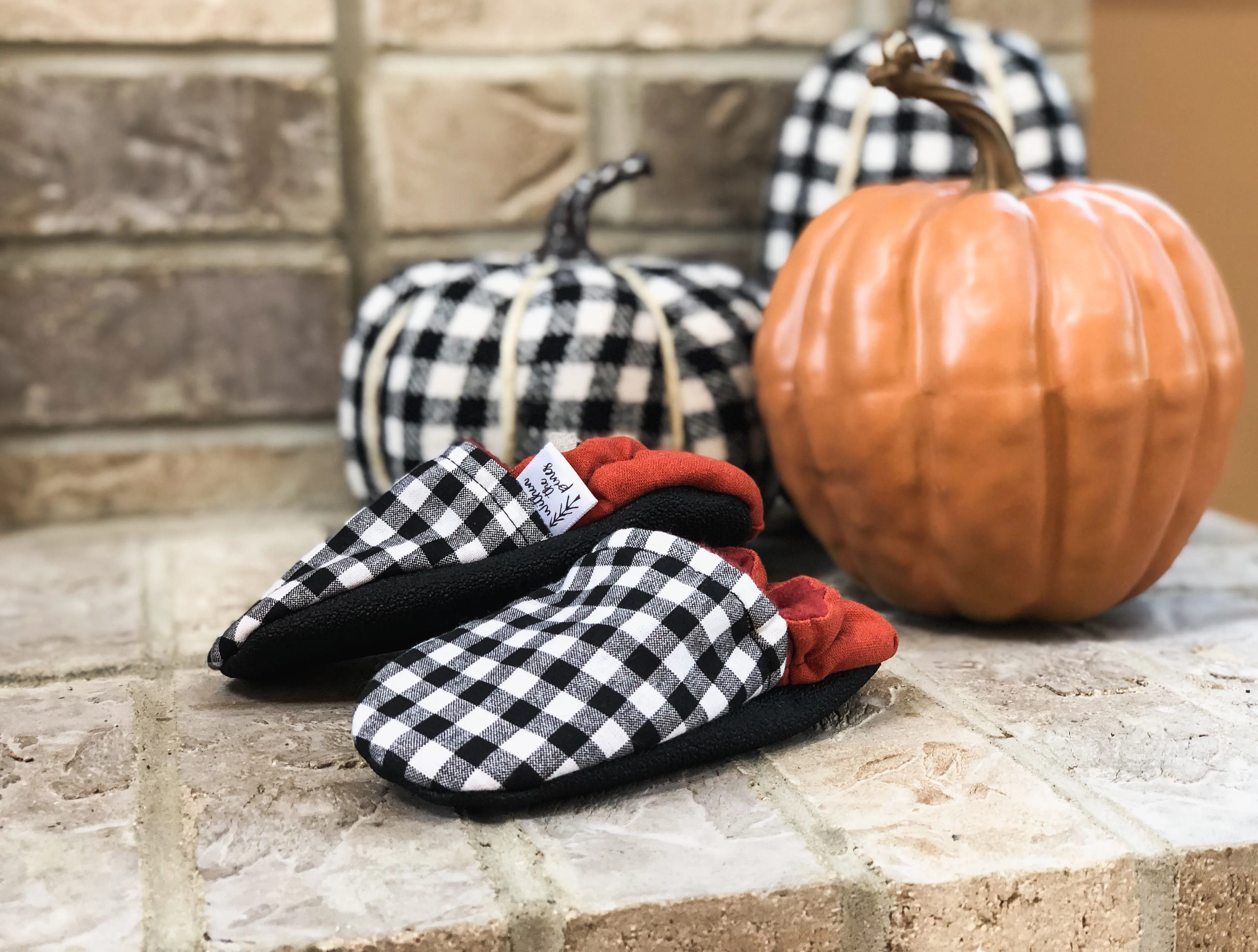 Gingham Rust Moccs