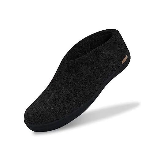 GLERUPS Shoe with natural black rubber sole (Charcoal)