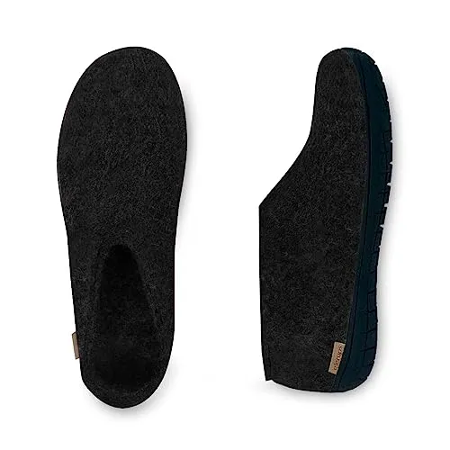 GLERUPS Shoe with natural black rubber sole (Charcoal)