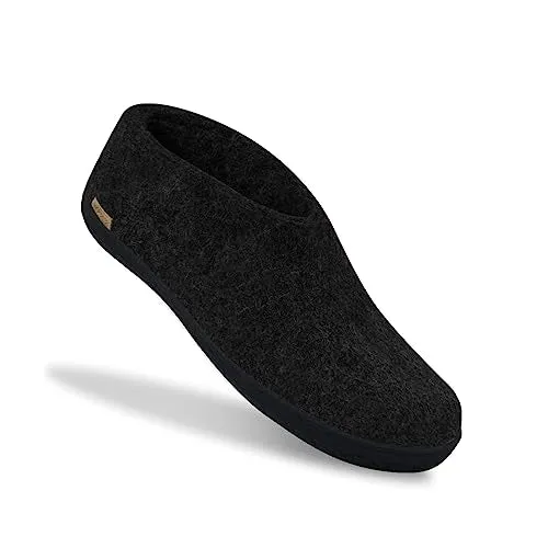 GLERUPS Shoe with natural black rubber sole (Charcoal)