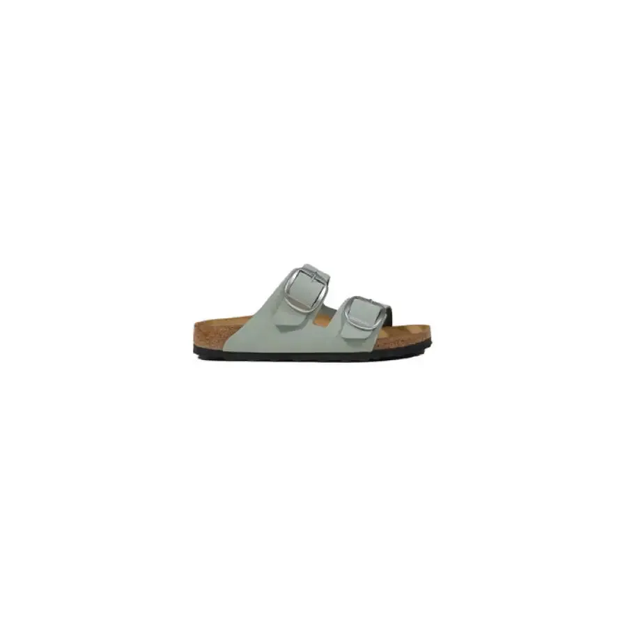 Gray Double Buckle Sandal