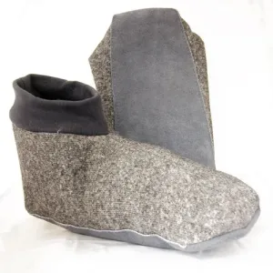 Grey Toastie Adult Sheepskin Slippers - X-Small